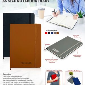 Premium A5 PU Leather Notebook Diary – H1007