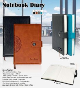 Office Notebook Diary – PU Leather | H1045