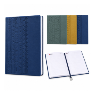Corporate Diary with Keyboard-Inspired Design & Metal Bookmark