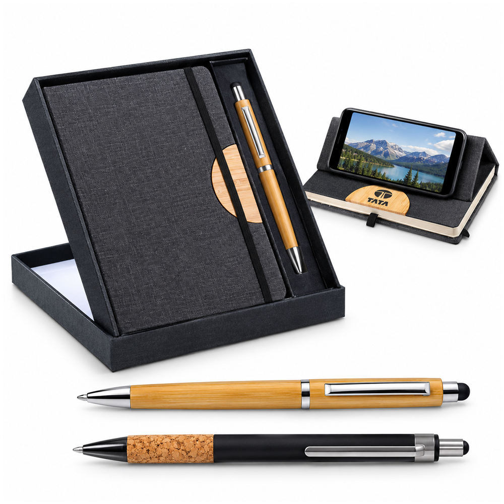 Eco Bamboo Notebook Gift Set – Corporate Gift